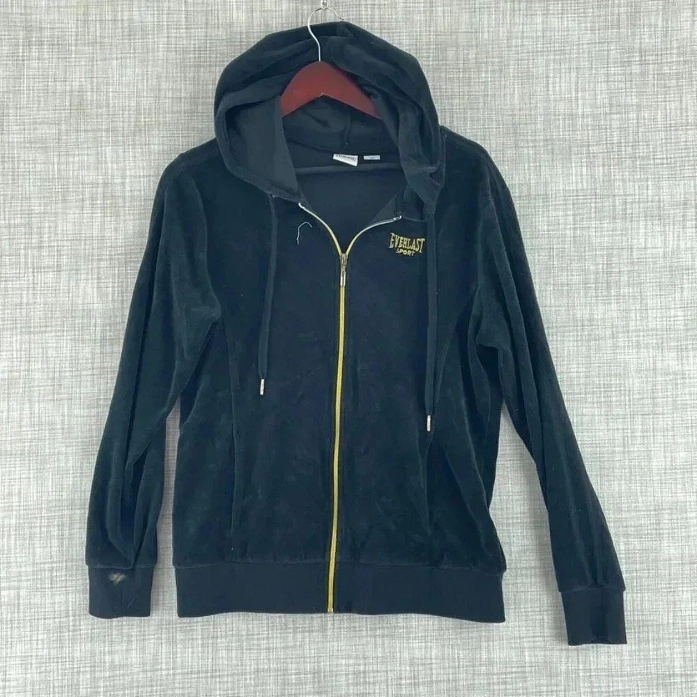 Everlast hoodie full zip Womens L black 2854